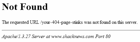 Página 404 de Apache