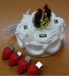 HUB USB modelo tarta navideña